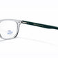Transparent Full Rim Square Eyeglasses - Zeiss