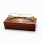 Gold Full Rim Rectangular Eyeglasses - SIDU POLO