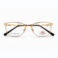 Gold Full Rim Cat Eye Eyeglasses - Stepper Eyewear