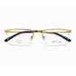 Gold Half Rim Rectangular Eyeglasses - S.T. Dupont Paris