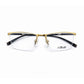 Gold Half Rim Rectangular Eyeglasses - Silhouette
