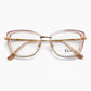 Pink and Gold Full Rim Square Eyeglasses - Dior