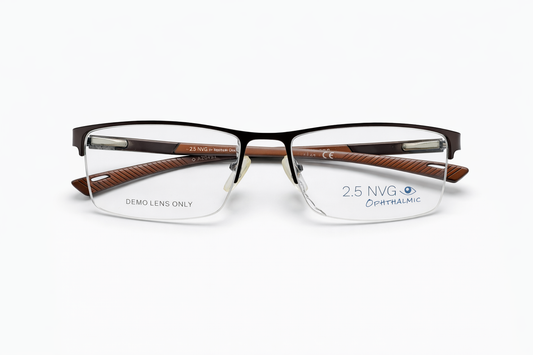 Azov 2.5 NVG Rectangular Eyewear – Bronze Brown Finish