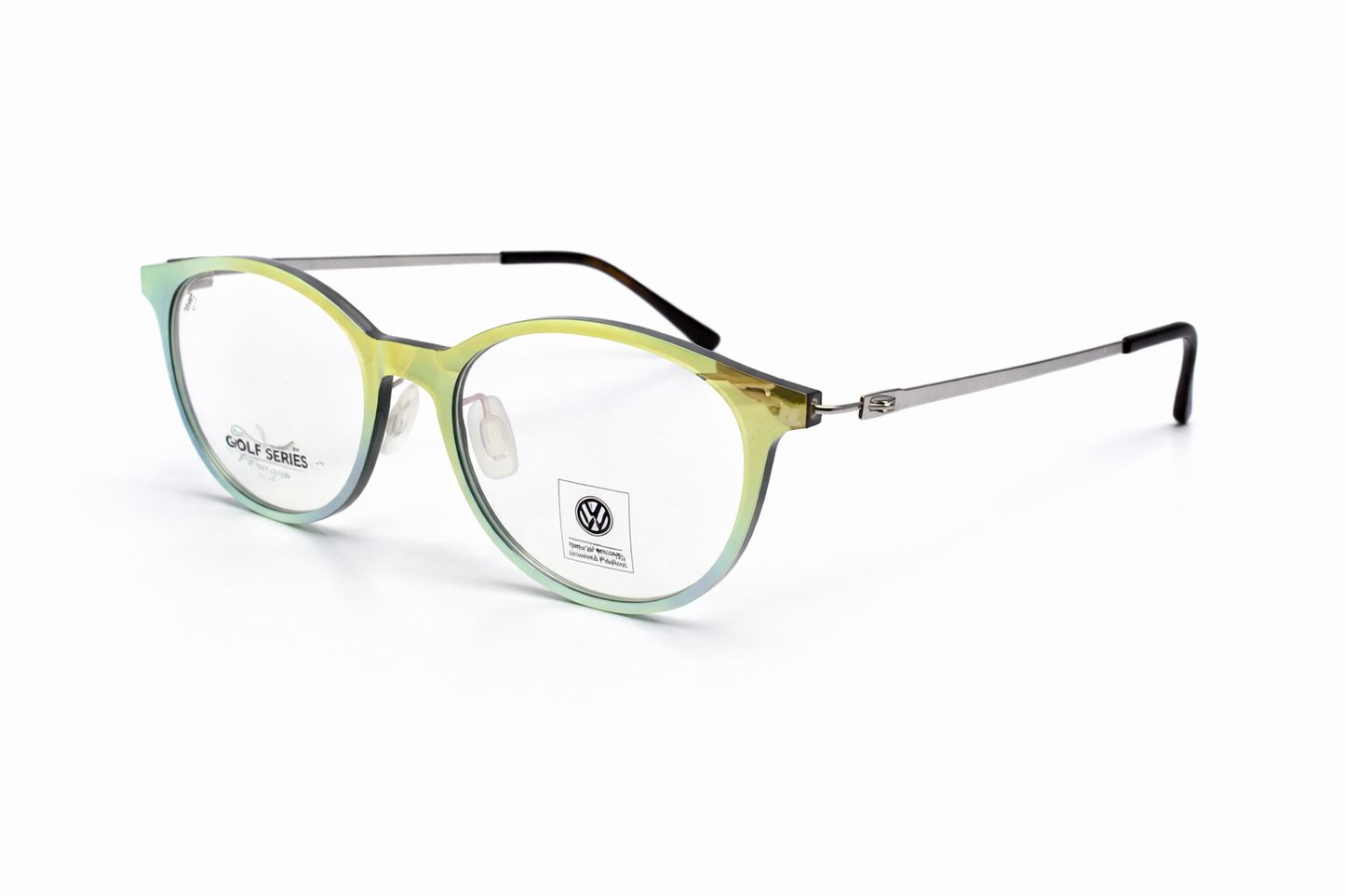 Gradient Green & Yellow Round Eyeglasses - Volkswagen Golf