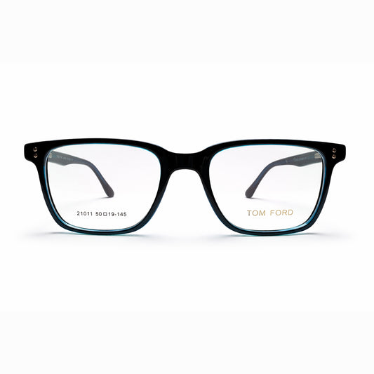 Black and Blue Full Rim Square Eyeglasses - Tom Ford