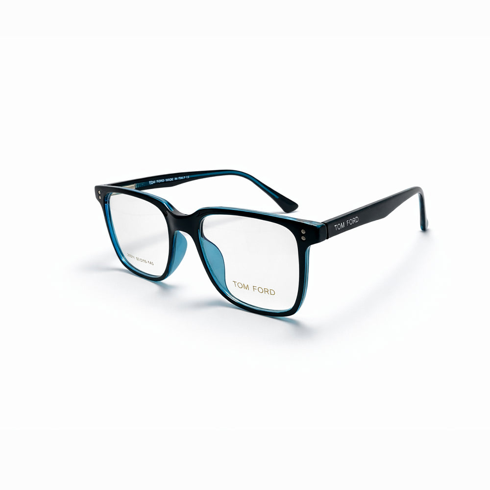 Black and Blue Full Rim Square Eyeglasses - Tom Ford