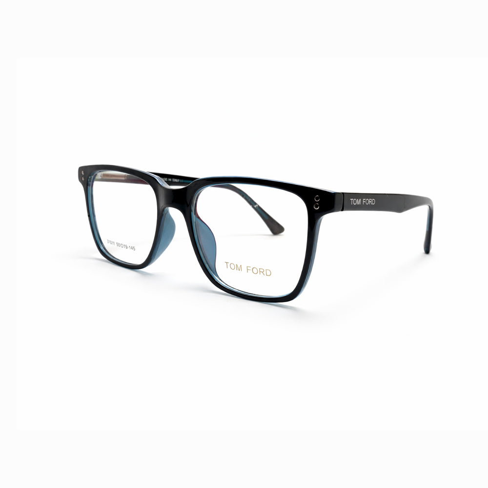Black and Blue Full Rim Square Eyeglasses - Tom Ford
