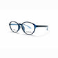 Blue Full Rim Round Eyeglasses - Swatch