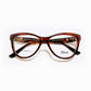 Brown Full Rim Cat Eye Eyeglasses - Dior