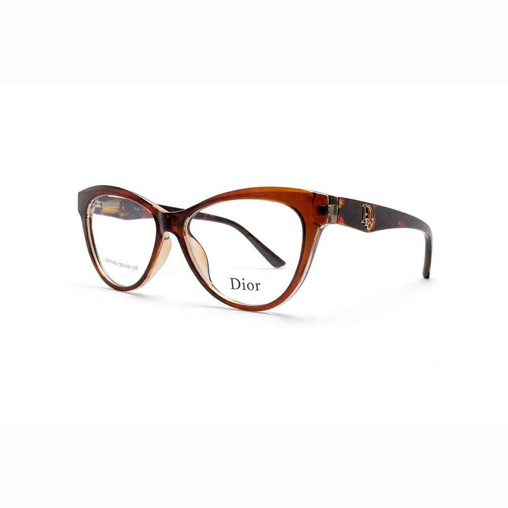 Brown Full Rim Cat Eye Eyeglasses - Dior