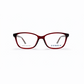 Burgundy Full Rim Oval Eyeglasses - 2.5 NVG