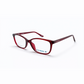Burgundy Full Rim Oval Eyeglasses - 2.5 NVG