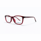 Burgundy Full Rim Oval Eyeglasses - 2.5 NVG