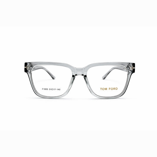 Grey Transparent Full Rim Square Eyeglasses - Tom Ford