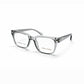 Grey Transparent Full Rim Square Eyeglasses - Tom Ford