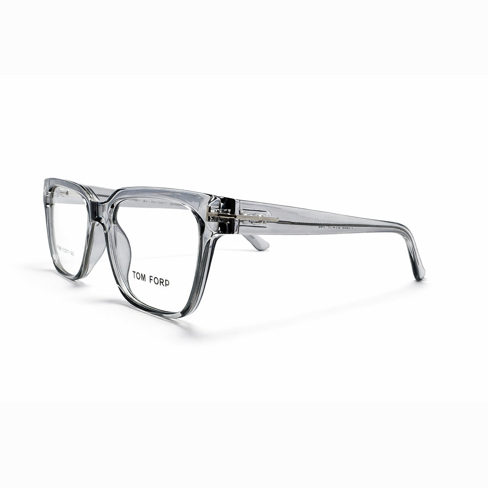 Grey Transparent Full Rim Square Eyeglasses - Tom Ford