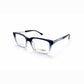 Grey and Blue Gradient Full Rim Square Eyeglasses - Pagboiel