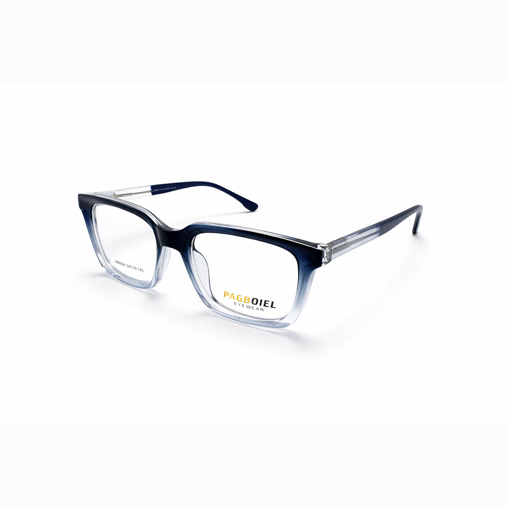 Grey and Blue Gradient Full Rim Square Eyeglasses - Pagboiel