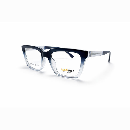 Grey and Blue Gradient Full Rim Square Eyeglasses - Pagboiel