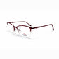 Maroon Half Rim Cat Eye Eyeglasses - Stepper