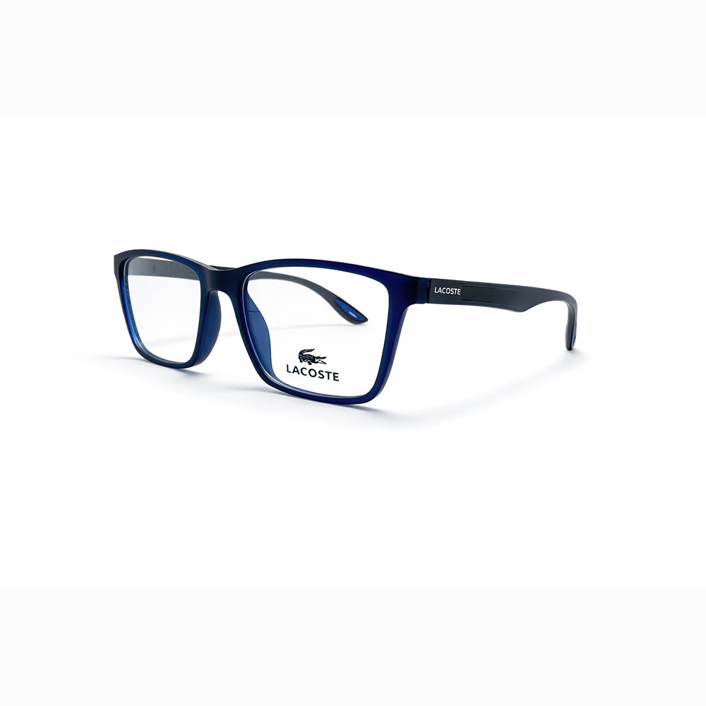 Matte Blue Full Rim Rectangular Eyeglasses - Lacoste