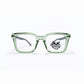 Mint Green Full Rim Square Eyeglasses - Hunter