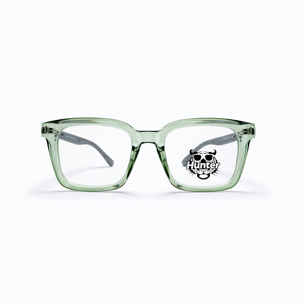 Mint Green Full Rim Square Eyeglasses - Hunter