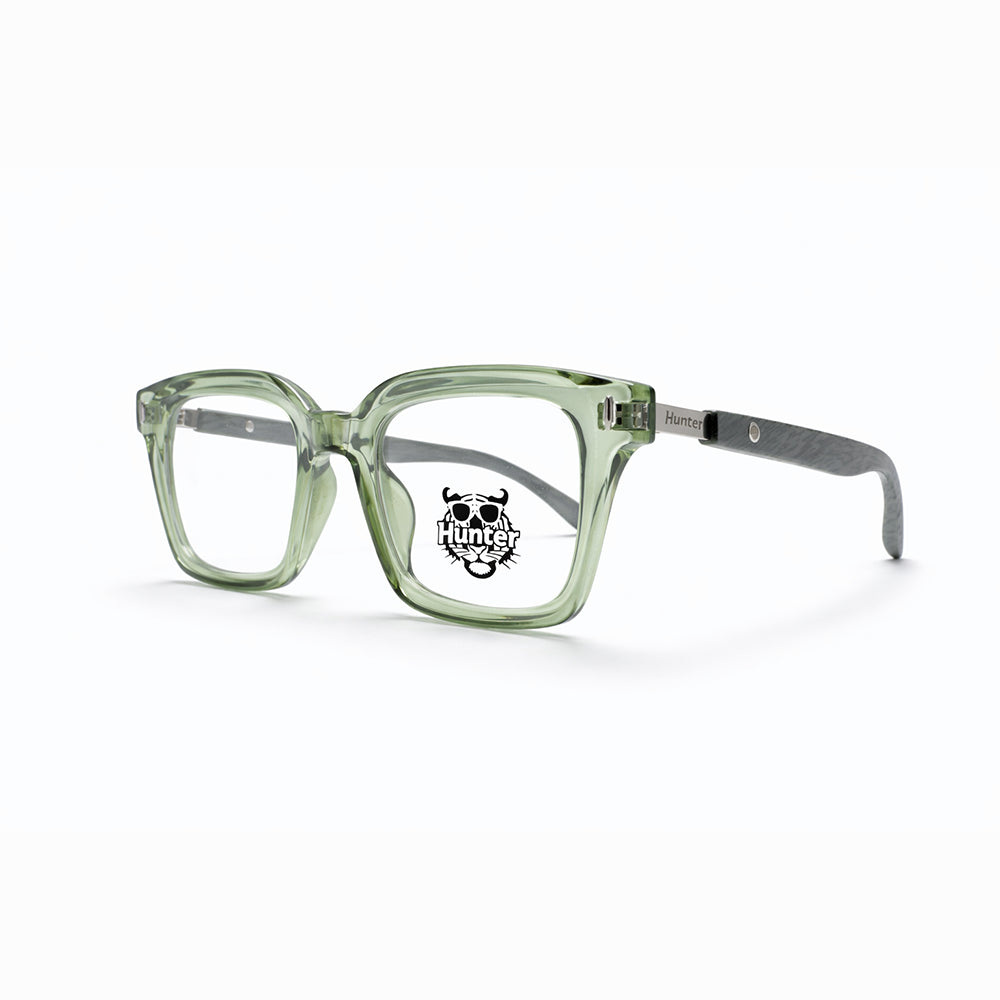 Mint Green Full Rim Square Eyeglasses - Hunter