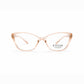 Peach Transparent Full Rim Cat Eye Eyeglasses - Titan