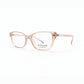 Peach Transparent Full Rim Cat Eye Eyeglasses - Titan