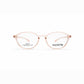 Pink Transparent Full Rim Round Eyeglasses - Swatch