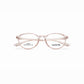 Pink Transparent Full Rim Round Eyeglasses - Swatch